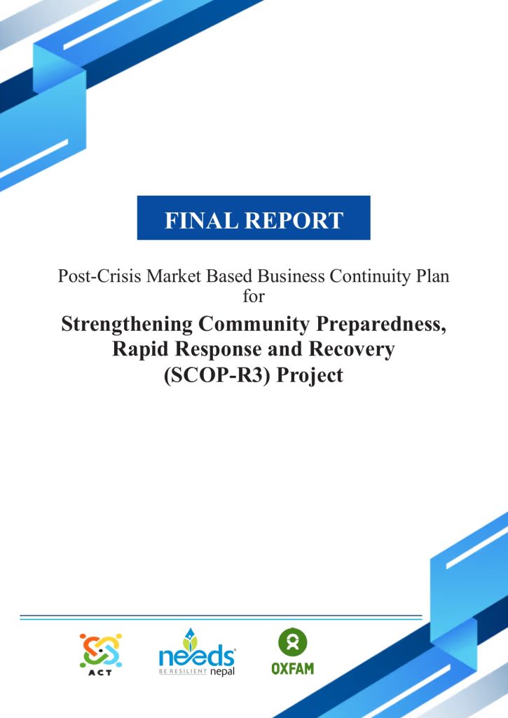 Pre Crisis Market Based Business Continuity Plan